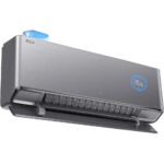 Інверторний кондиціонер TCL FreshIN TAC-09CHSD/FAI, внутрішній блок сріблястого матового кольору на стіні