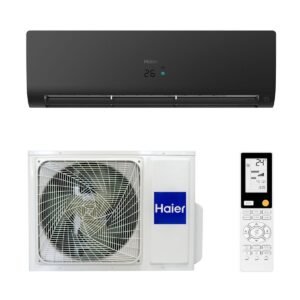 Инверторный кондиционер Haier Flexis AS25FL-B/1U25MEHFRA-1, чёрный внутренний блок и наружный блок