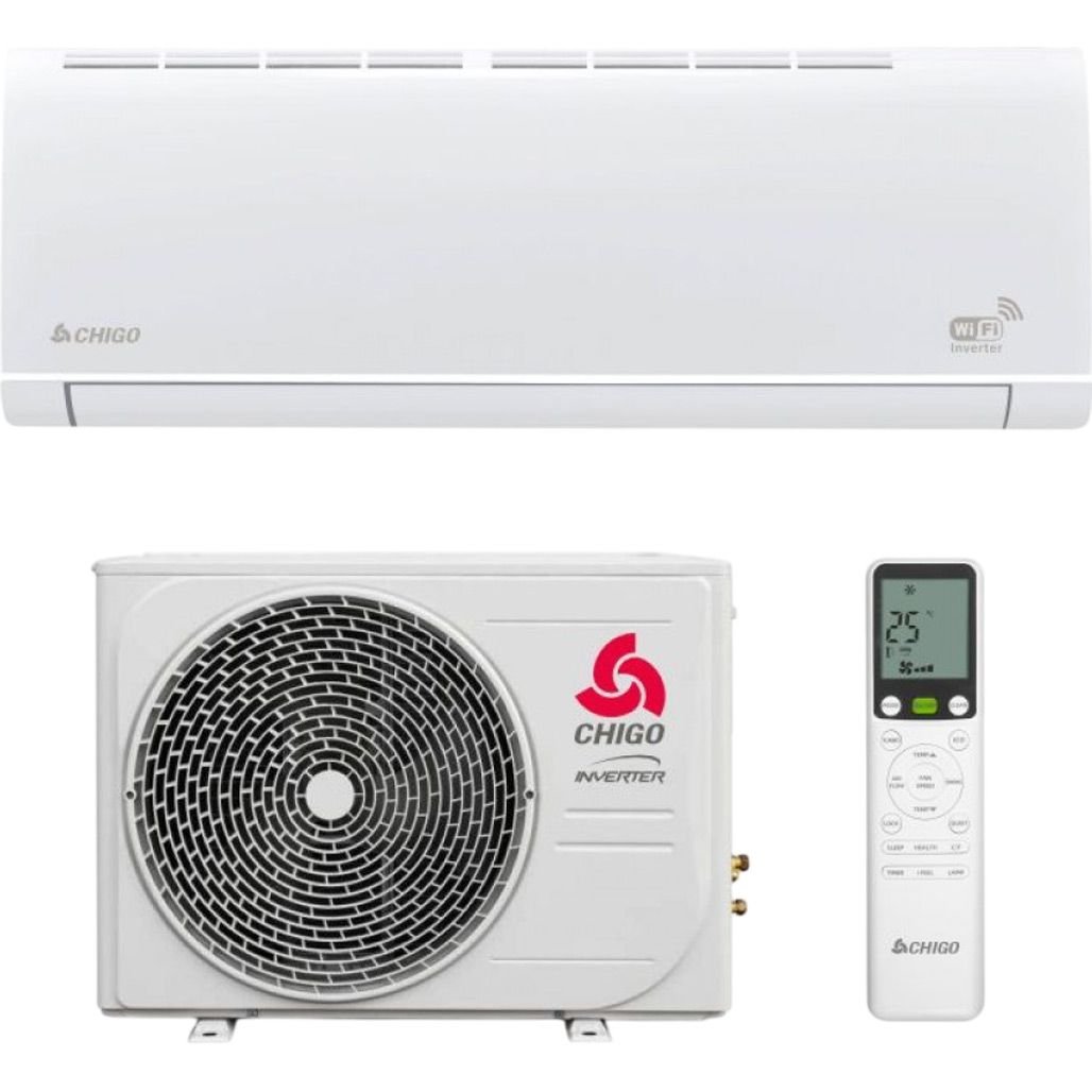 Кондиционер Chigo Alba CS-35V3G-1B150F Инверторный кондиционер Chigo (Чиго) Alba CS-35V3G-1B150F, внутренний блок на стене
