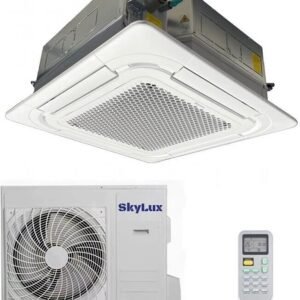 Кассетный кондиционер SkyLux SKH-C18SR3DI, панель в потолке комнаты
