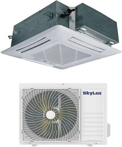 Касетний кондиціонер SkyLux SKH-C36R3DI / SKH-U36R3DI, зовнішній блок на кронштейні