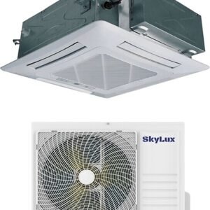 Касетний кондиціонер SkyLux SKH-C60R3DI / SKH-U60R3DI, великий зовнішній блок на майданчику