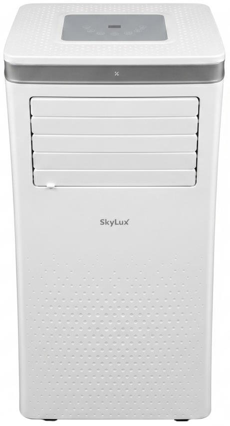 Мобільний кондиціонер SkyLux SKE-M25H, корпус на коліщатках з гофрованим шлангом