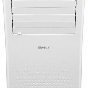 Мобільний кондиціонер SkyLux SKE-M30H, корпус на коліщатках біля вікна