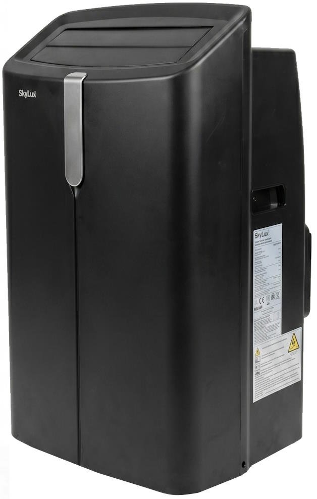 Мобильный кондиционер SkyLux SKE-M35HB, корпус на колёсиках в комнате