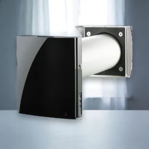 Рекуператор Blauberg (Блауберг) Vento Expert A100-1 S10 W V.2 BLK на стене комнаты