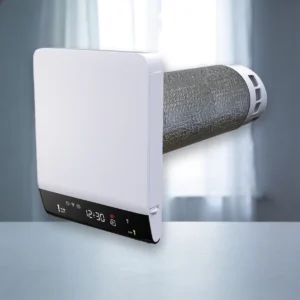 Рекуператор Vents (Вентс) Breezy Silent 160-E на стіні кімнати